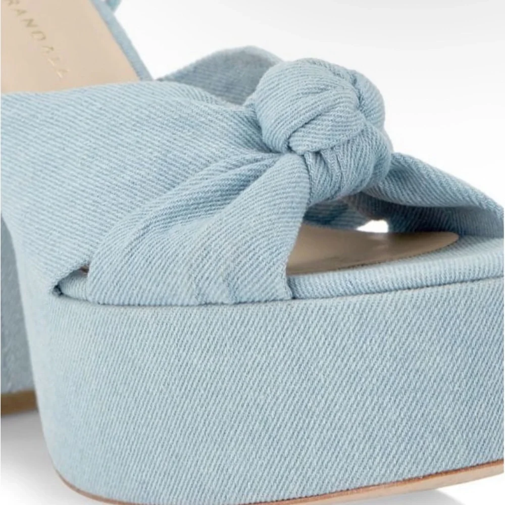 🌹LOEFFLER RANDALL🌹 Roz 120MM Knot Platform Sandals Size: 7.5